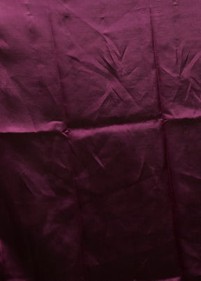 Purple Handloom Dupion Pure Silk Saree With Blouse Piece