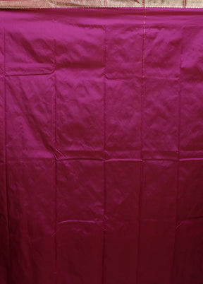 Purple Kanjivaram Silk Saree With Blouse Piece