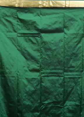 Green Kanjivaram Silk Saree With Blouse Piece
