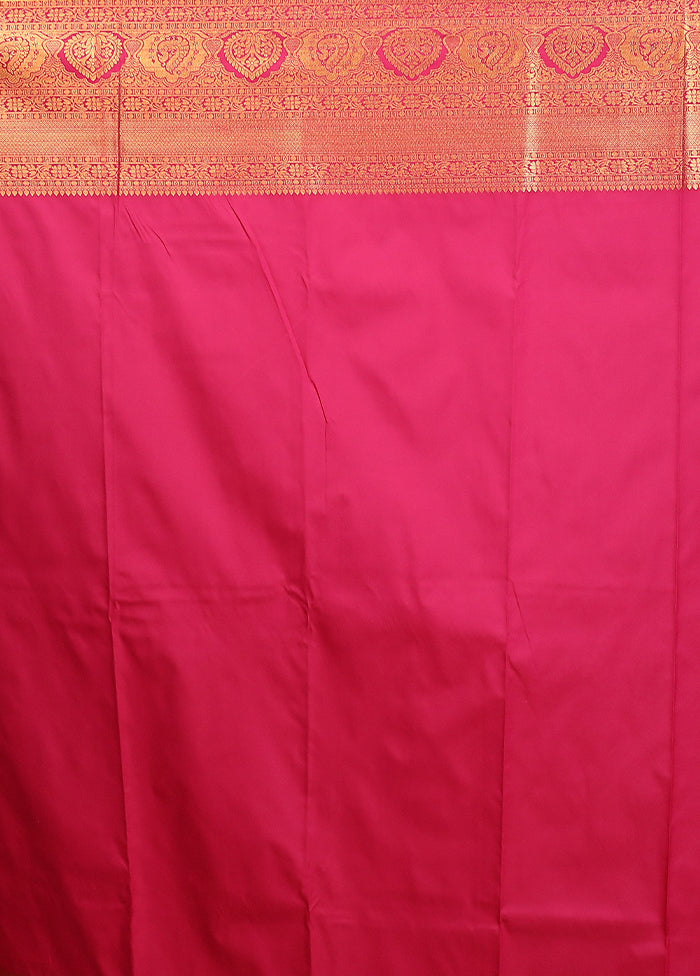 Green Kanjivaram Silk Saree With Blouse Piece
