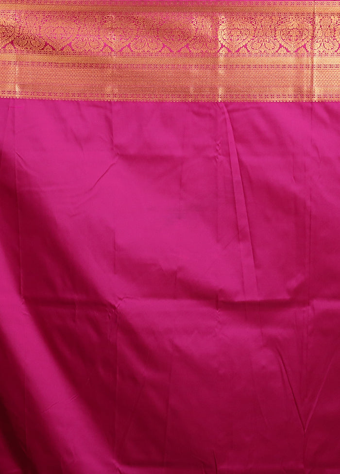 Green Kanjivaram Silk Saree With Blouse Piece