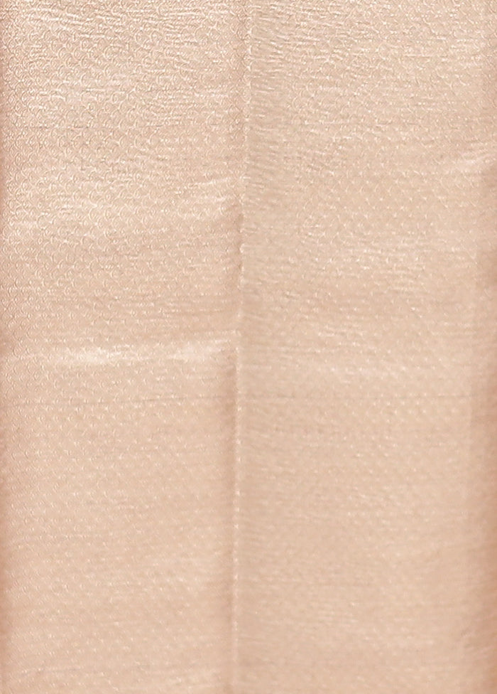 Pink Tissue Silk Saree With Blouse Piece