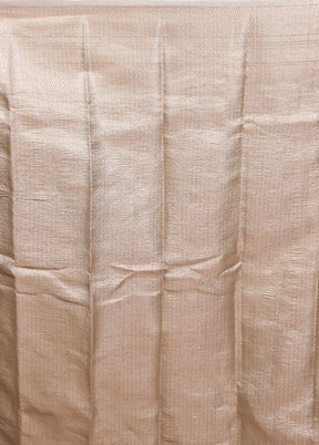 Grey Tissue Silk Saree With Blouse Piece