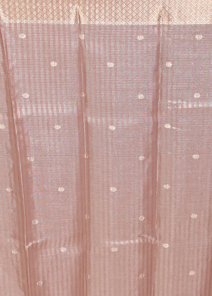 Purple Tissue Silk Saree With Blouse Piece