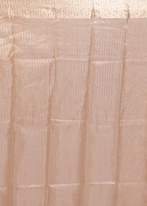 Cream Tissue Silk Saree With Blouse Piece