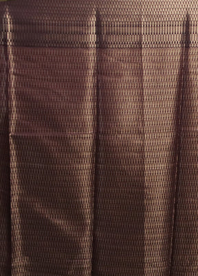 Purple Kora Silk Saree With Blouse Piece