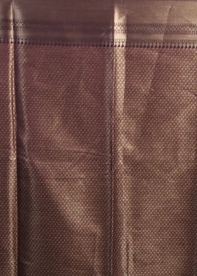 Purple Kora Silk Saree With Blouse Piece