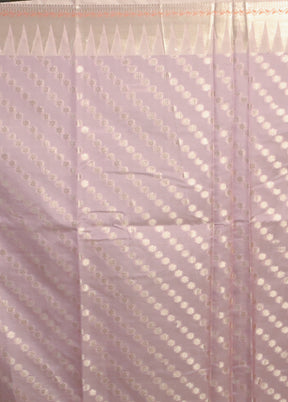 Pink Kora Silk Saree With Blouse Piece