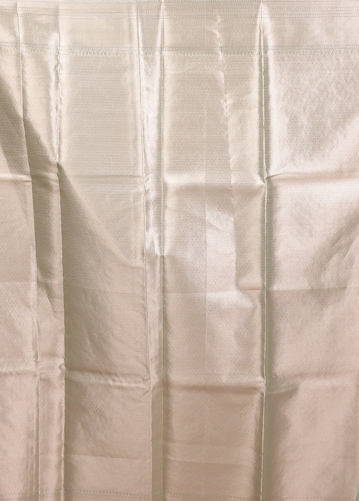 Green Organza Saree With Blouse Piece