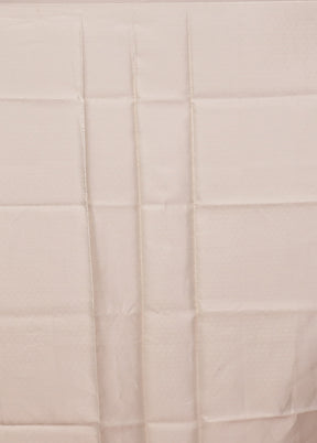 Cream Organza Saree With Blouse Piece