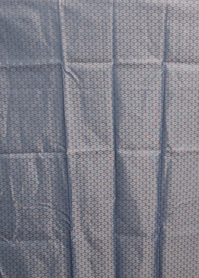 Blue Organza Saree With Blouse Piece