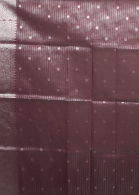 Purple Organza Saree With Blouse Piece