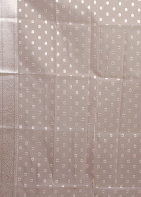 Peach Organza Saree With Blouse Piece