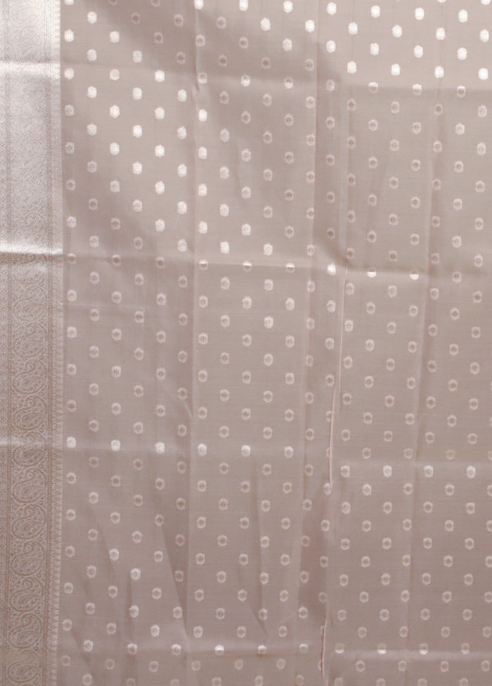 Peach Organza Saree With Blouse Piece