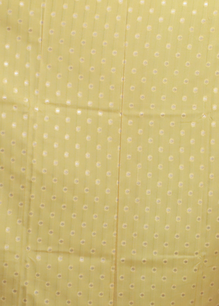 Yellow Uppada Silk Saree With Blouse Piece