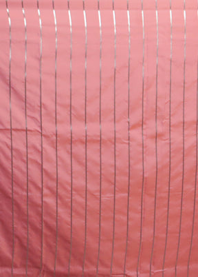 Pink Uppada Silk Saree With Blouse Piece