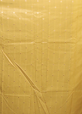 Yellow Uppada Silk Saree With Blouse Piece