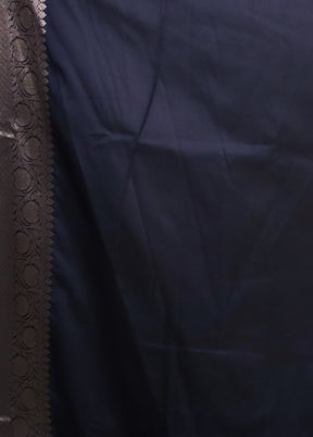 Blue Uppada Silk Saree With Blouse Piece