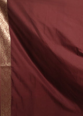 Purple Uppada Silk Saree With Blouse Piece