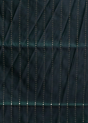 Green Banarasi Silk Saree With Blouse Piece