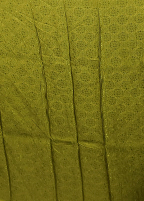Green Dupion Silk Saree With Blouse Piece