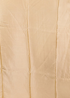 Cream Dupion Silk Saree With Blouse Piece