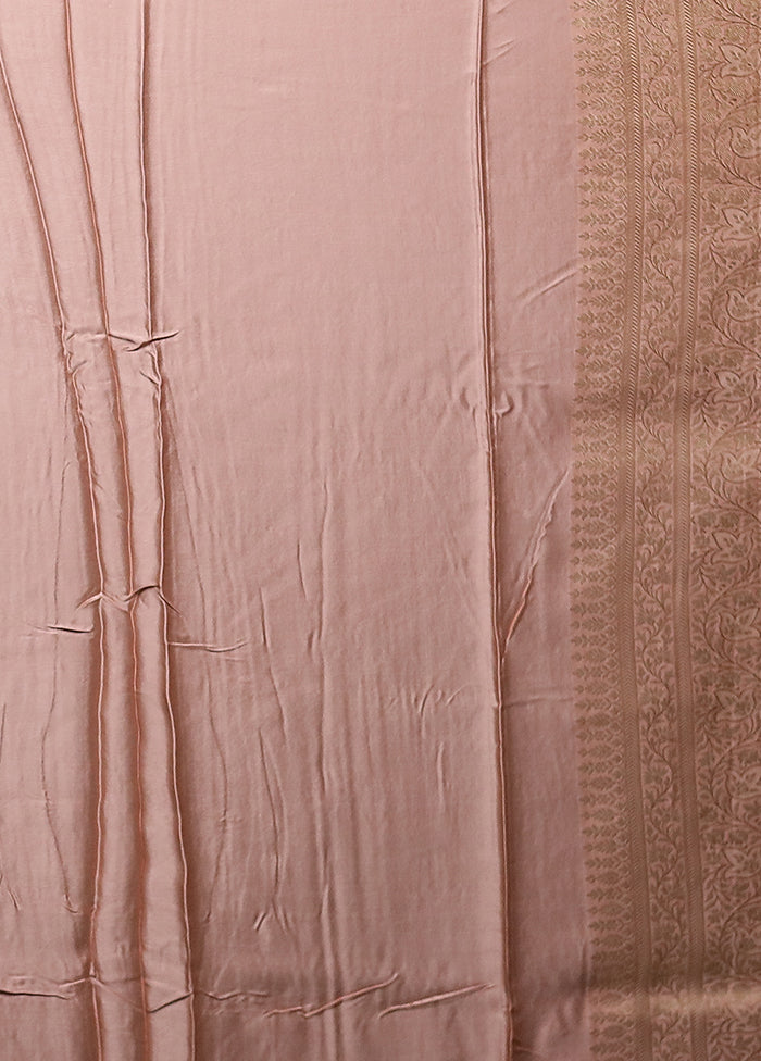 Pink Dupion Silk Saree With Blouse Piece