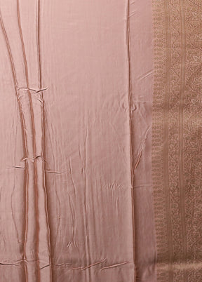 Pink Dupion Silk Saree With Blouse Piece