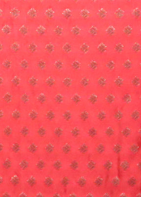 Red Handloom Uppada Pure Silk Saree With Blouse Piece