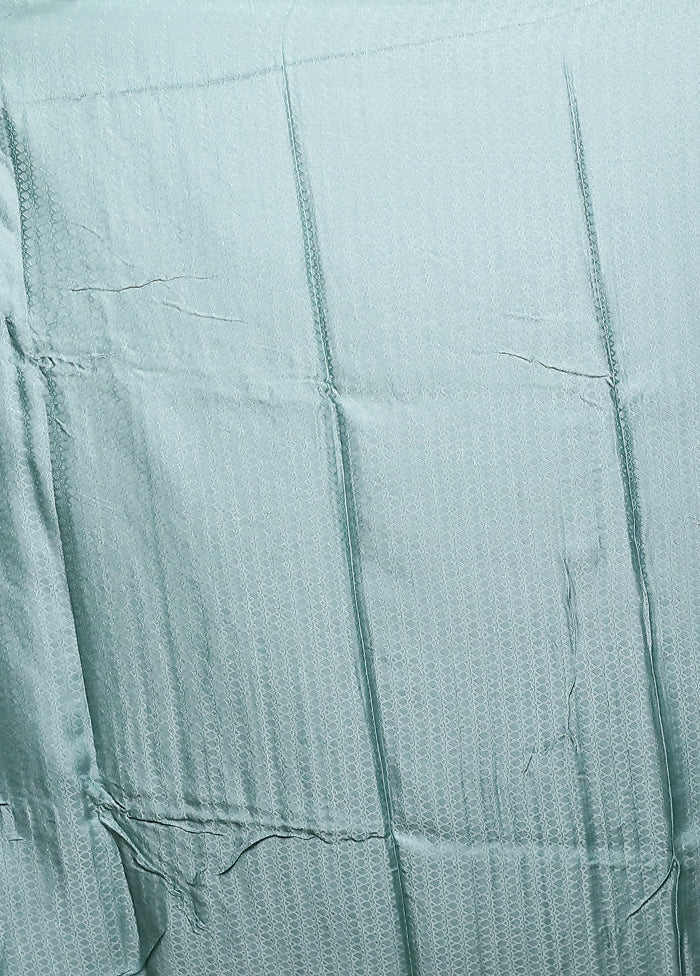 Green Handloom Uppada Pure Silk Saree With Blouse Piece