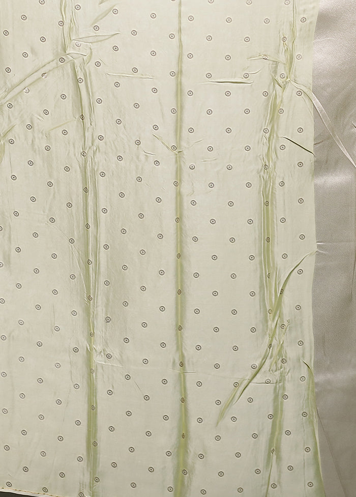 Cream Handloom Dupion Silk Saree With Blouse Piece