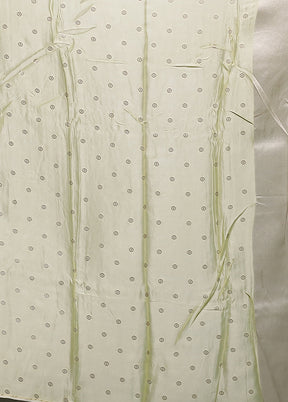 Cream Handloom Dupion Silk Saree With Blouse Piece