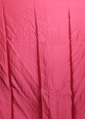 Pink Handloom Dupion Pure Silk Saree With Blouse Piece