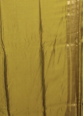 Green Handloom Tissue Pure Silk Saree With Blouse Piece