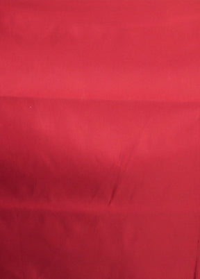 Red Banarasi Silk Saree With Blouse Piece