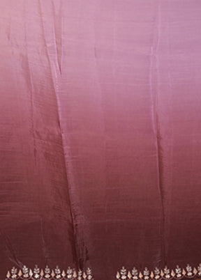 Purple Tissue Silk Saree With Blouse Piece