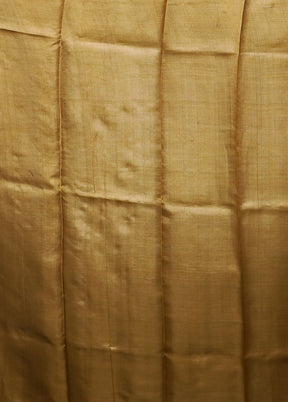 Purple Handloom Tussar Pure Silk Saree With Blouse Piece