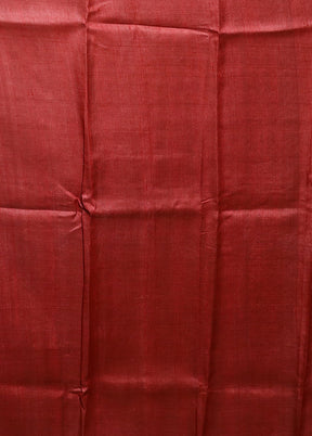 Yellow Handloom Tussar Pure Silk Saree With Blouse Piece