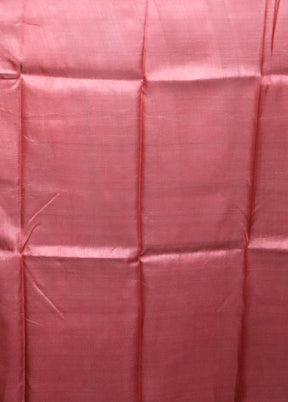 Multicolor Handloom Tussar Pure Silk Saree With Blouse Piece