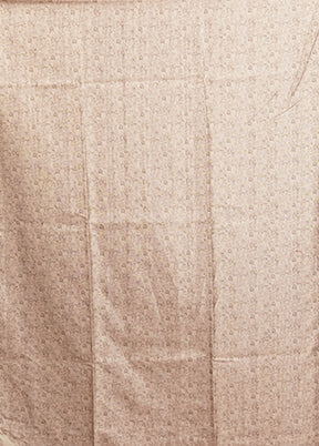 White Tussar Silk Saree With Blouse Piece
