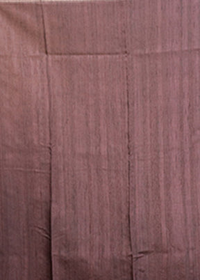 Purple Tussar Silk Saree With Blouse Piece