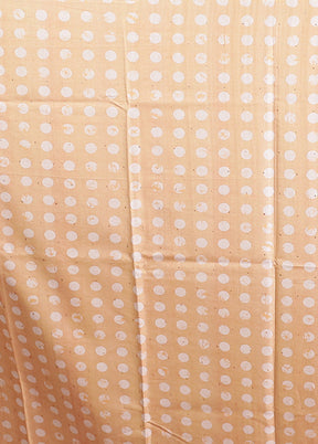 Yellow Tussar Silk Saree With Blouse Piece