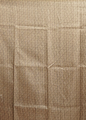 Green Tussar Silk Saree With Blouse Piece