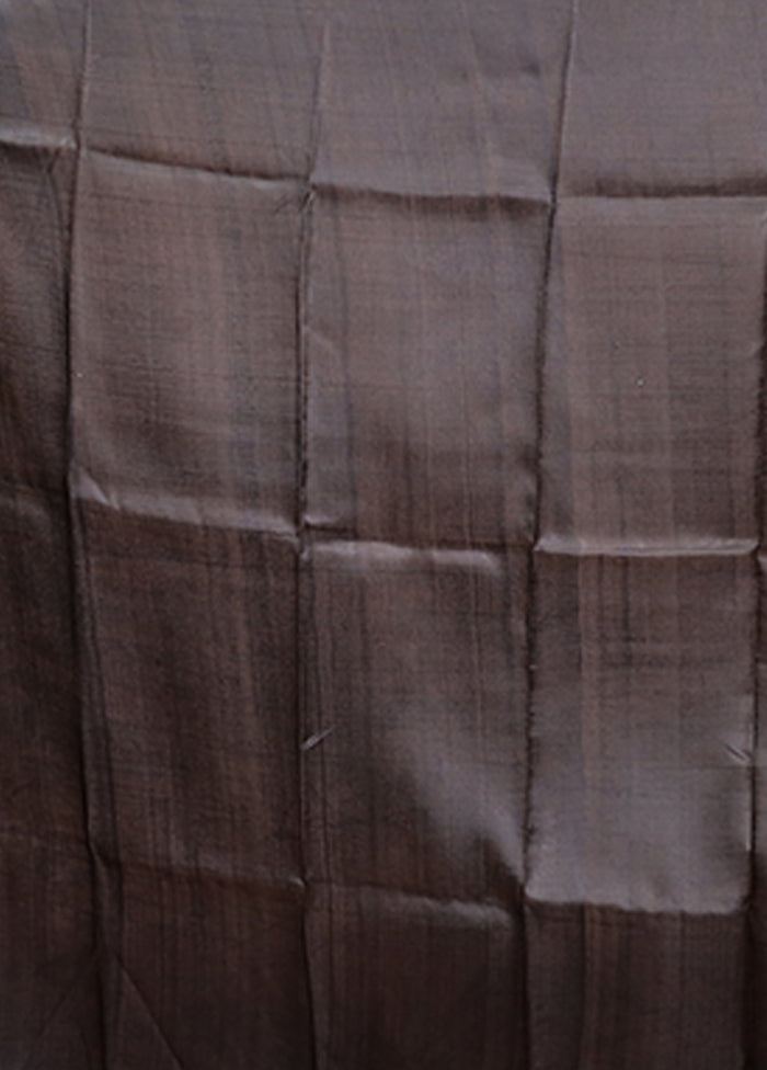 Cream Printed Pure Silk Saree Without Blouse Piece