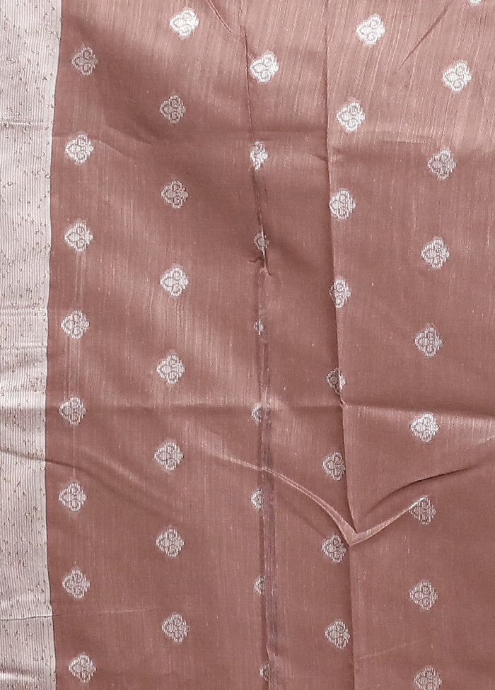Purple Dupion Silk Saree With Blouse Piece