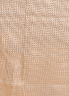 Cream Dupion Silk Saree With Blouse Piece