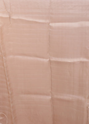 Cream Handloom Pure Organza Saree With Blouse Piece