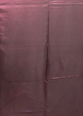 Purple Kantha Stitch Silk Saree With Blouse Piece