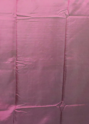 Purple Kantha Stitch Silk Saree With Blouse Piece