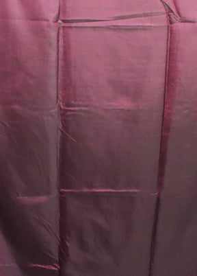 Purple Kantha Stitch Silk Saree With Blouse Piece